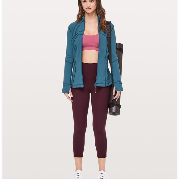 lululemon athletica Pants - Lululemon align crop size 6 in burgundy